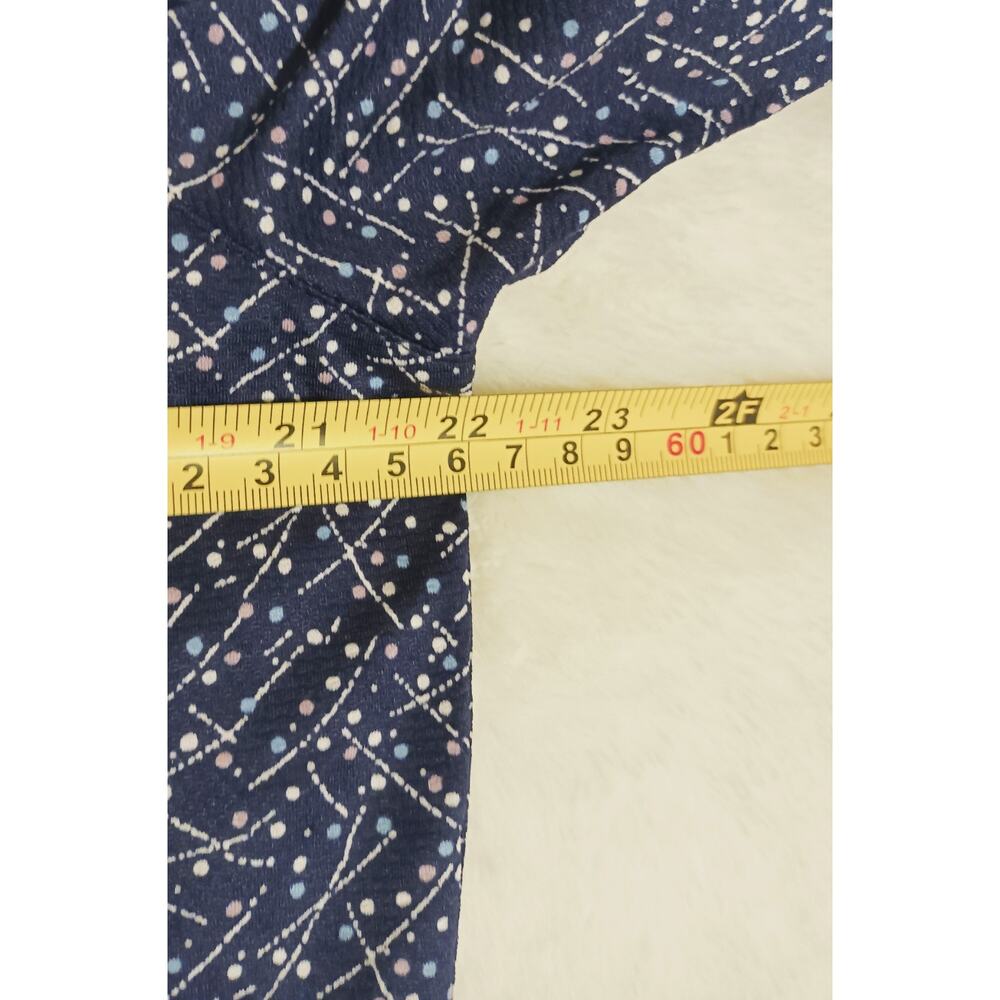 NWT Mizzen Main Halyard Polo Shirt Mens Large Navy Indigo Confetti Stretch Trim - Picture 6 of 9